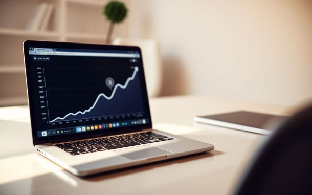 Cryptocurrency staking concept: passive income and growth.