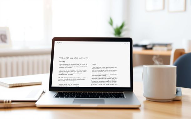 Content marketing examples for service businesses: creating valuable blog content.