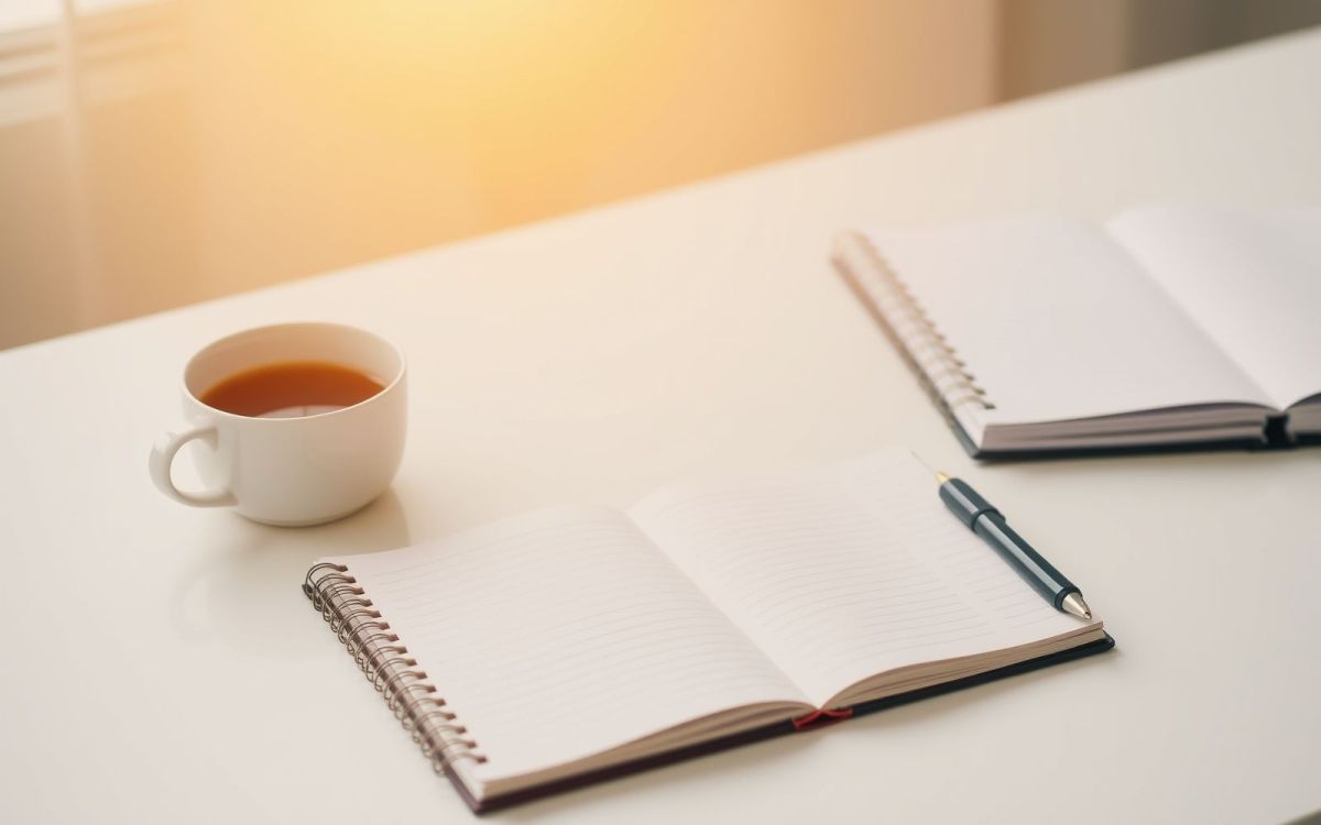 Business plan creation for a service business, representing strategic planning and growth.