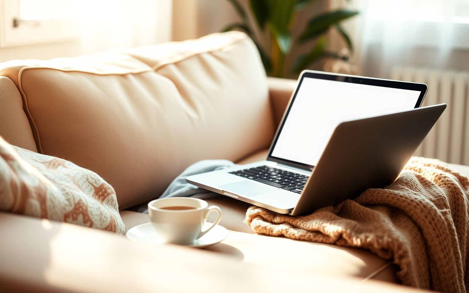 Person relaxing with laptop, earning money through online surveys.