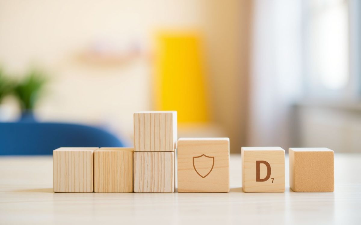 Comparison of legal structures for small businesses using abstract, soft-focus wooden blocks representing different entity types.