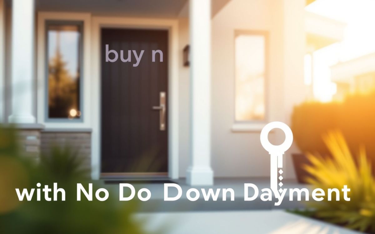 Key to homeownership: a visual representation of buying a home with no down payment.