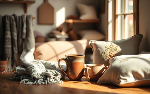 Handmade crafts and workspace representing best platforms for selling online.