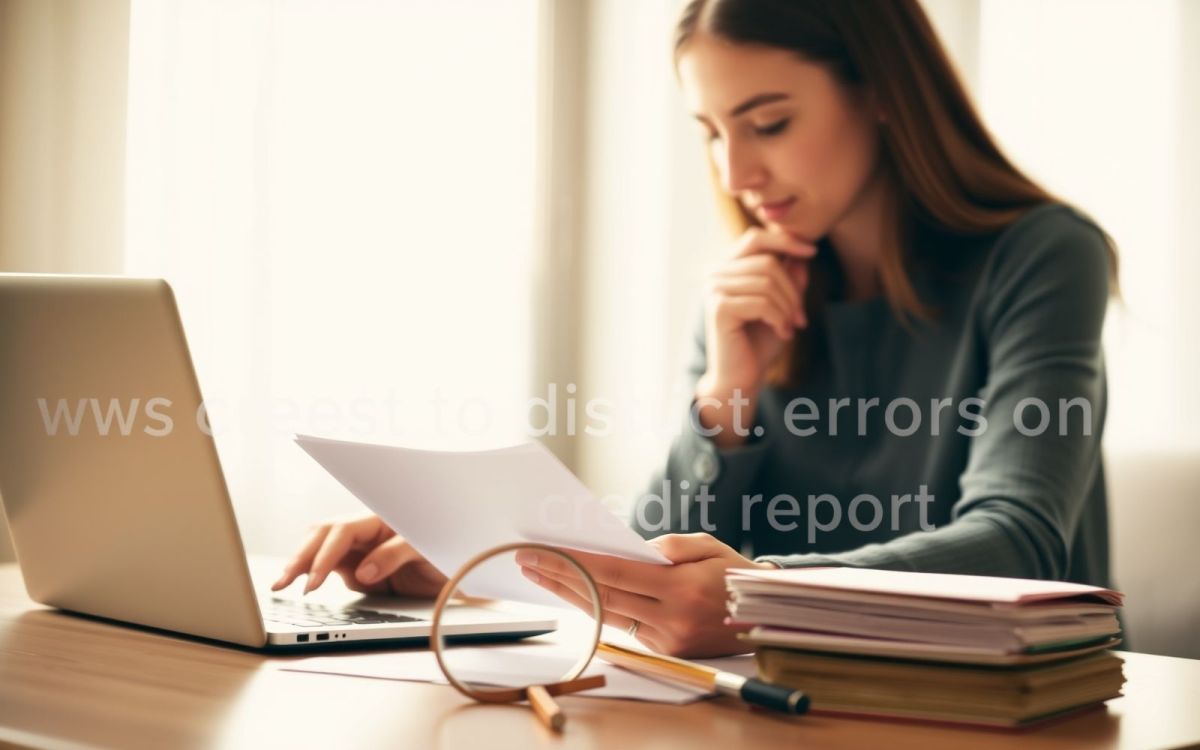 Reviewing credit report: steps to dispute errors and improve credit accuracy.