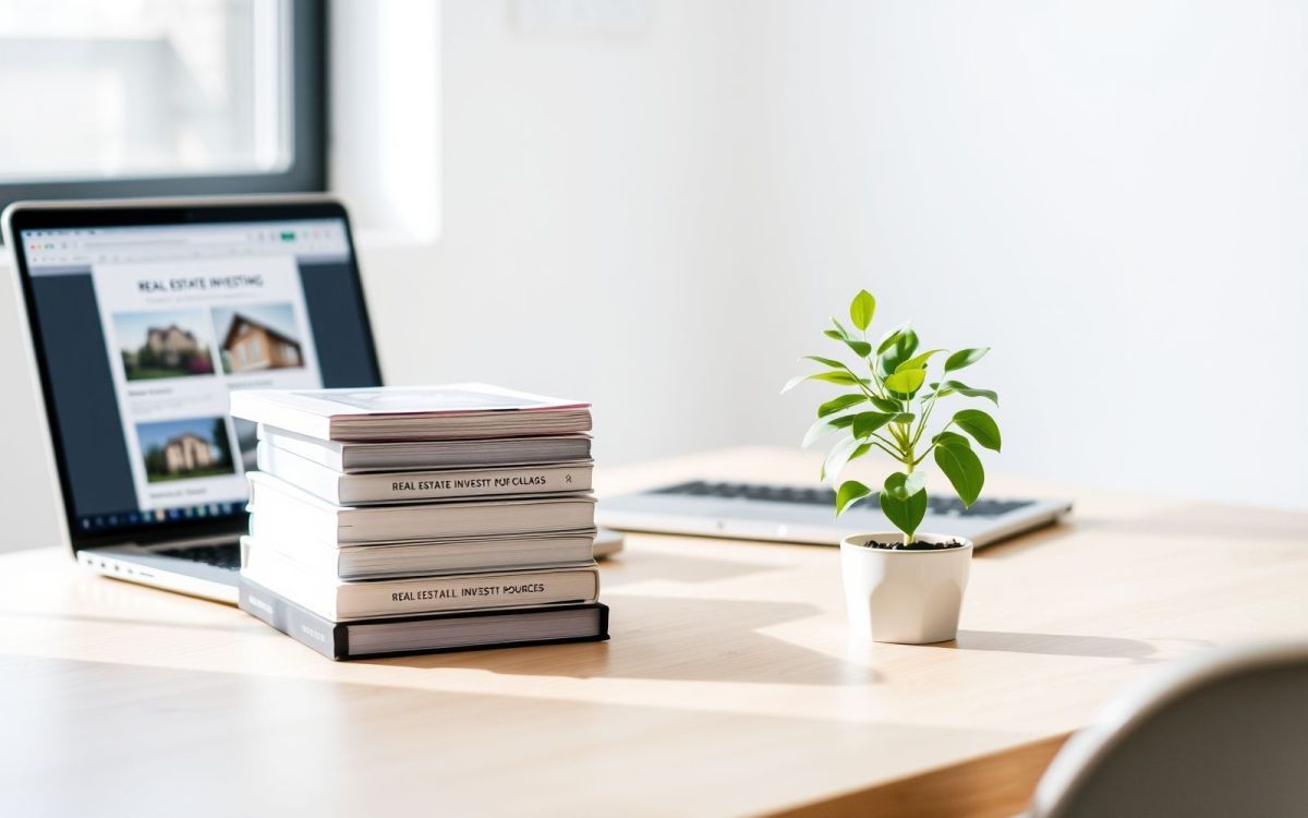 Real estate investing with little money concept image.