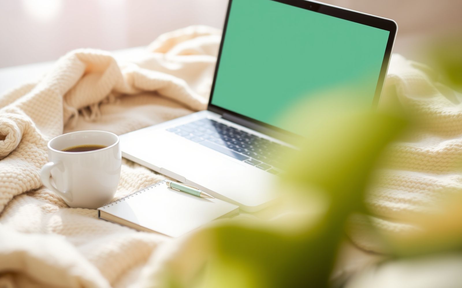 Remote work salary negotiation tips and strategies with a laptop and coffee.