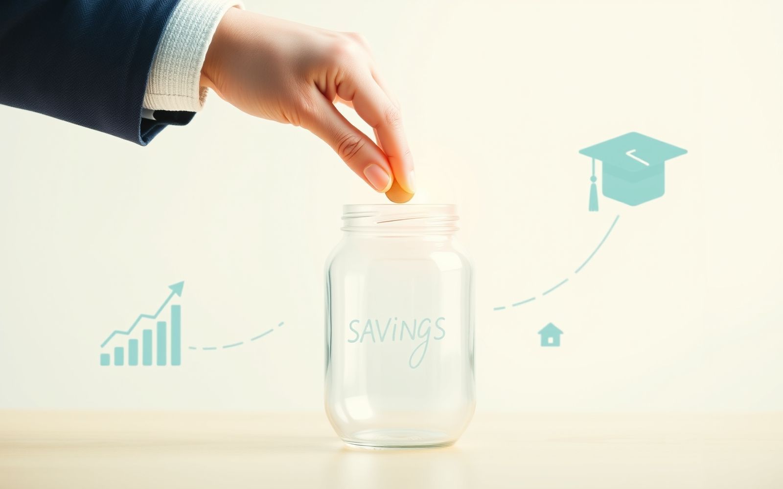 Young adult saving money for the future - financial planning for young adults