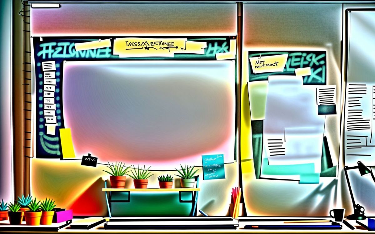 Business Model Canvas concept illustration for new startups, bright and optimistic.