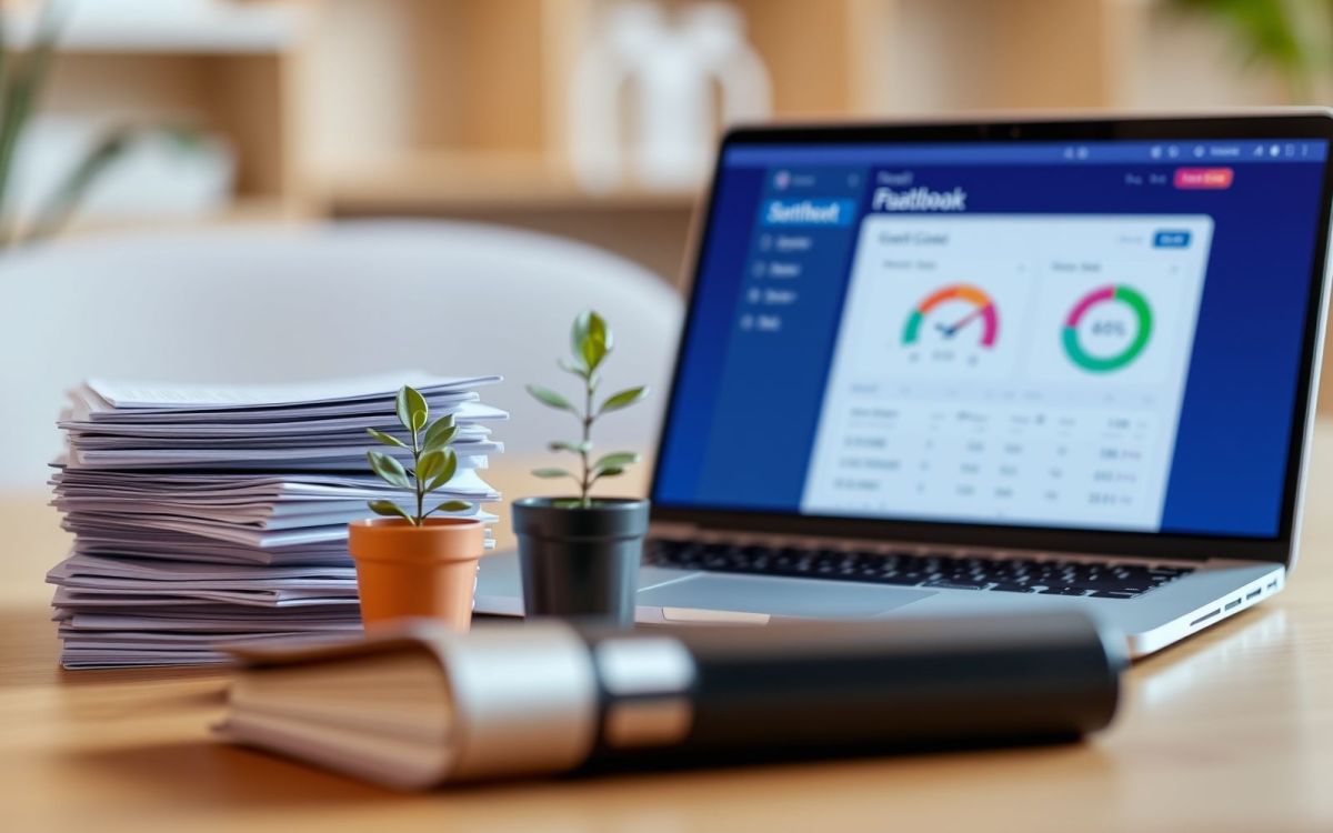 Financial wellness and credit score improvement concept with blurred background.