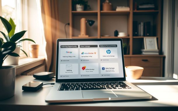 Home office setup for making money from home with no investment.