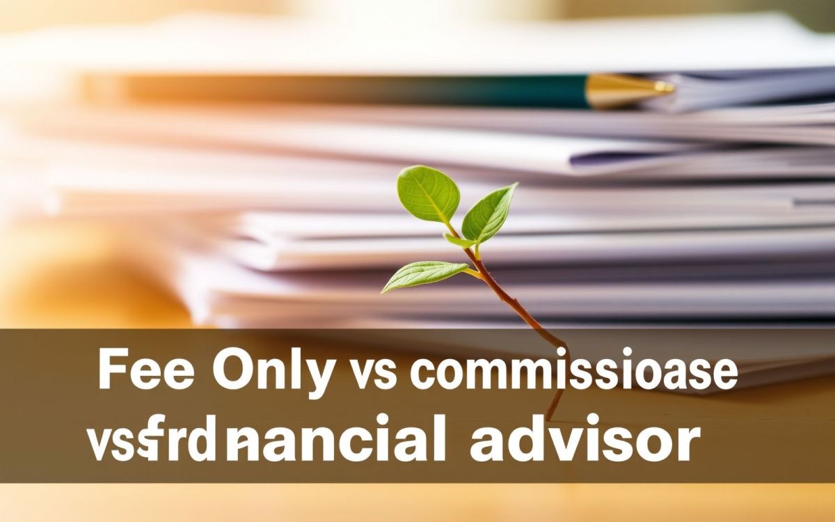 Fee-only vs commission-based financial advisors: financial planning concepts