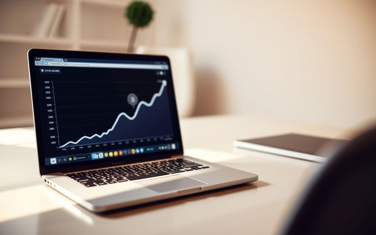 Cryptocurrency staking concept: passive income and growth.