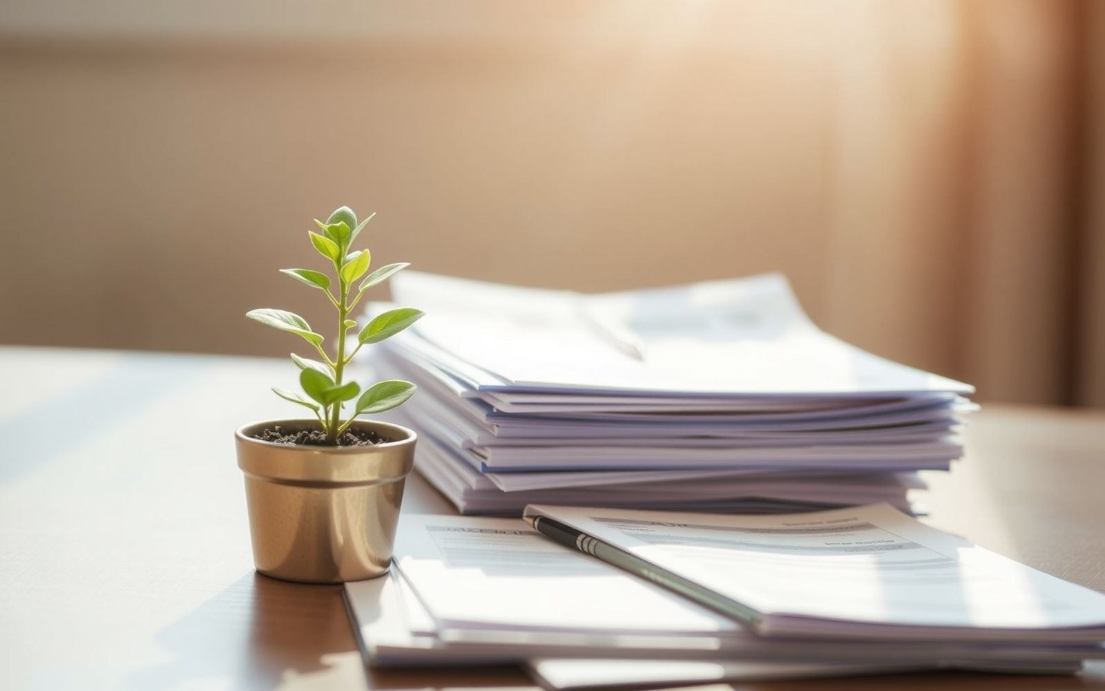 Financial organization and growth representing credit card debt reduction.