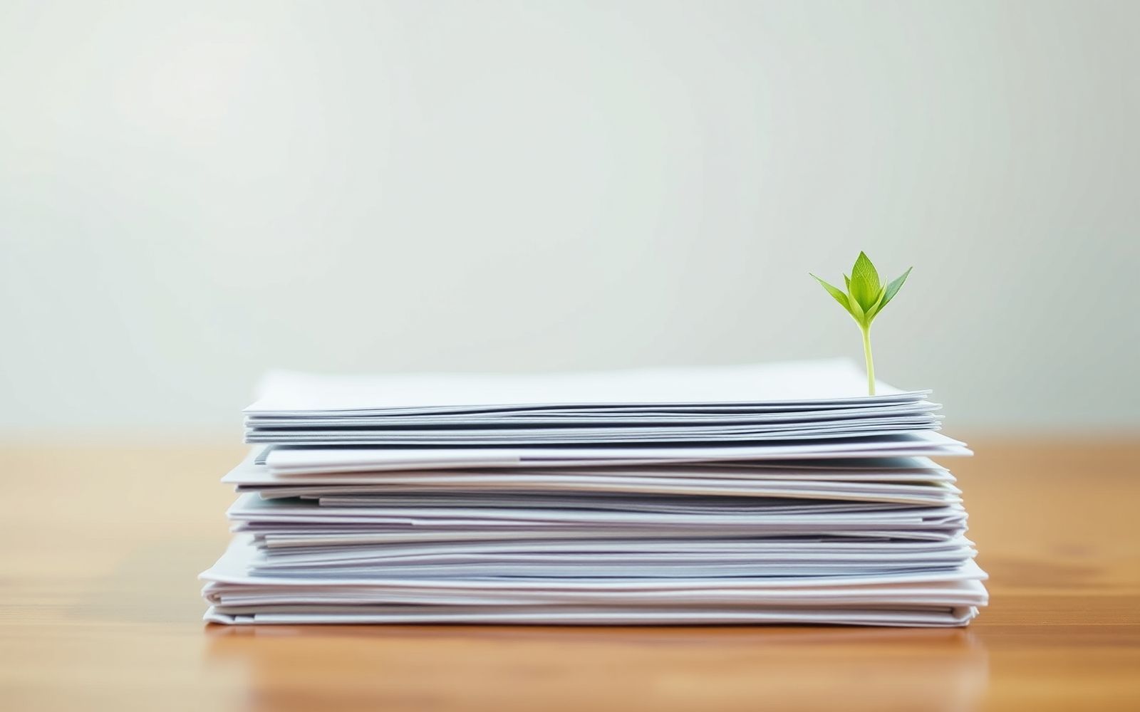 Financial documents and a plant symbolizing safe investment options for risk-averse investors.