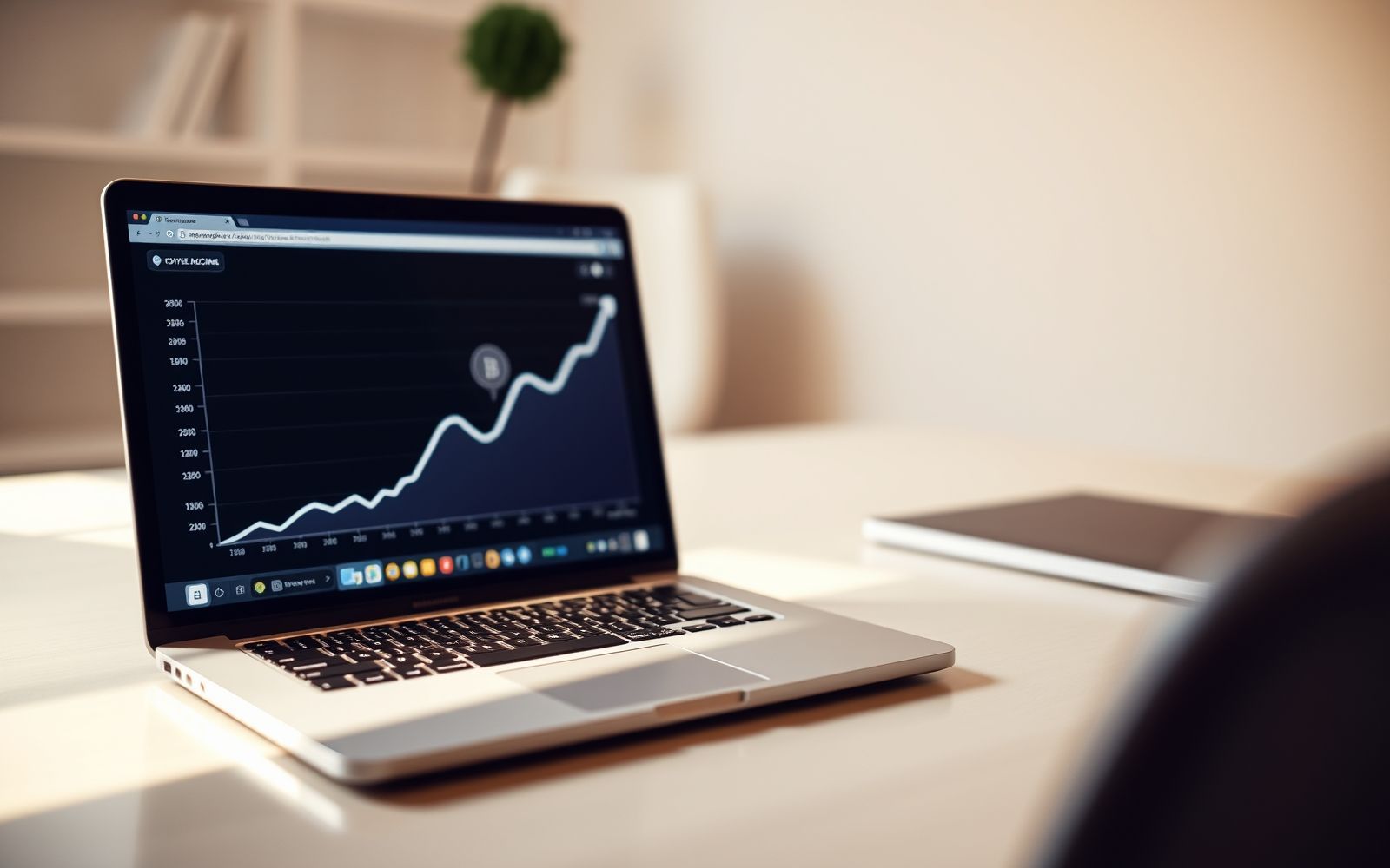 Cryptocurrency staking concept: passive income and growth.