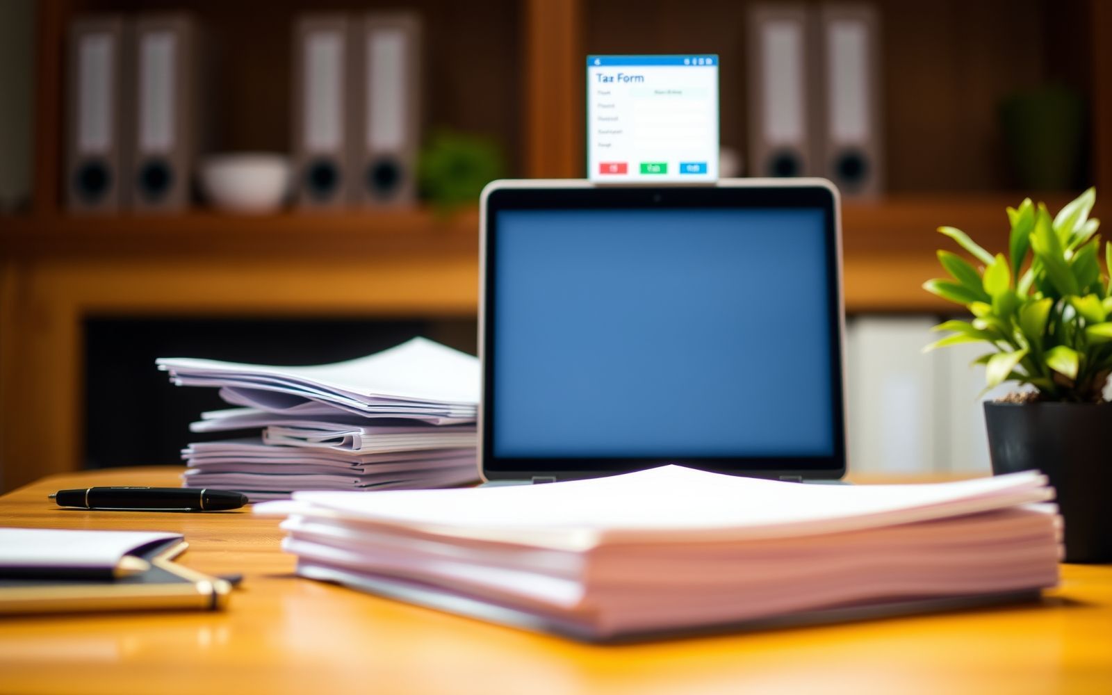 Financial organization and tax filing for back taxes recovery.