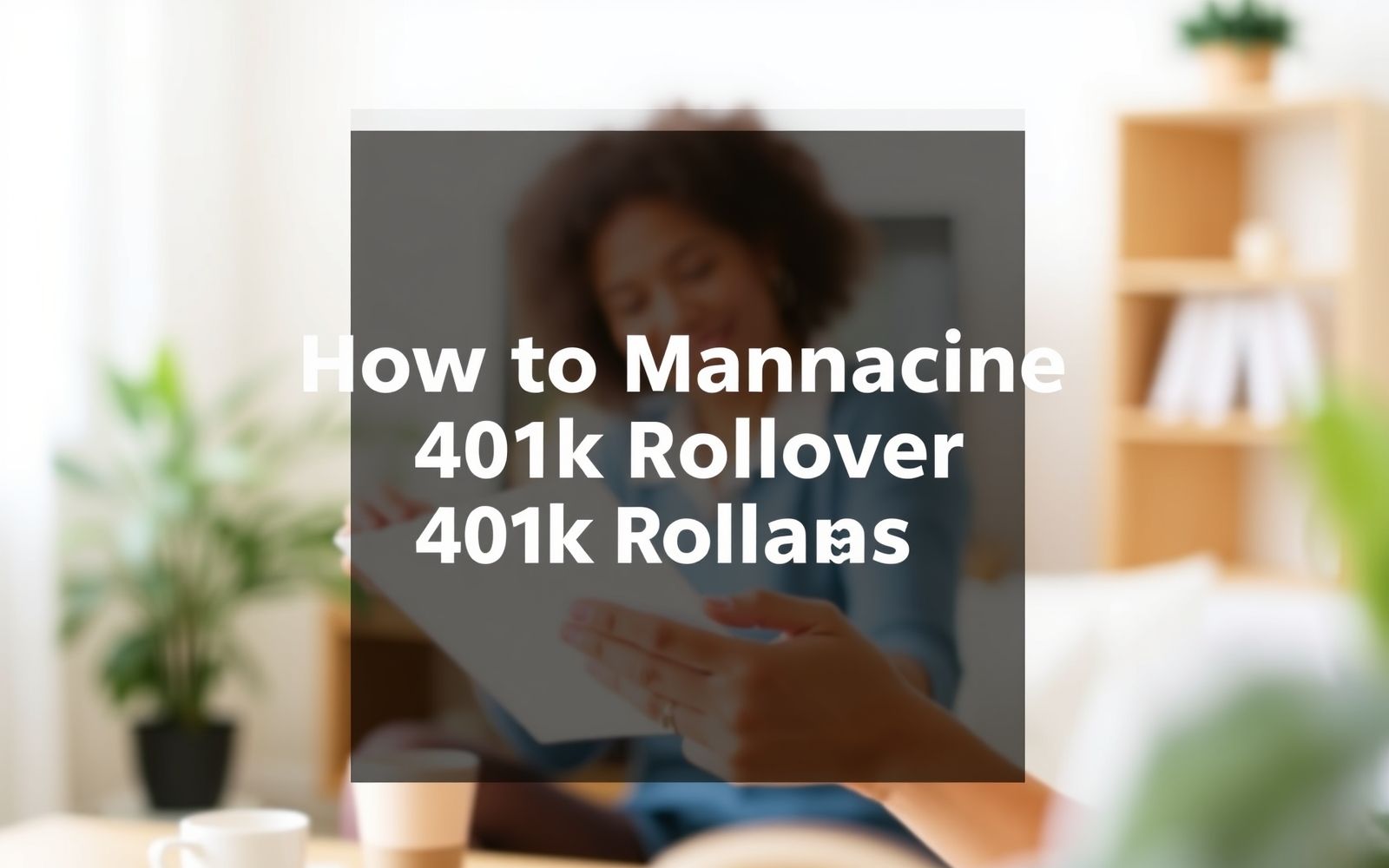 Person reviewing 401k rollover options paperwork.