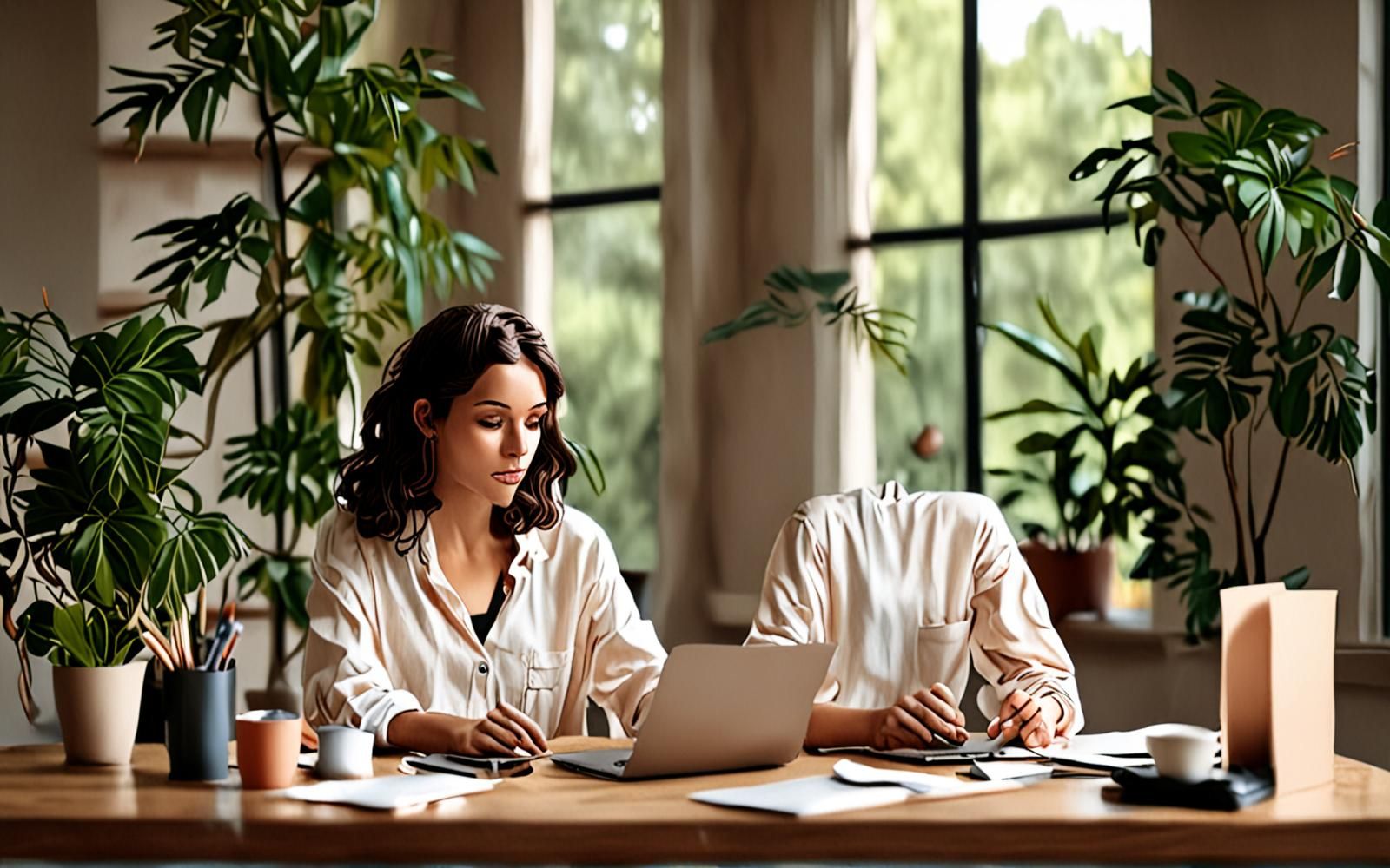 Entrepreneur thoughtfully planning during bootstrapping a business.