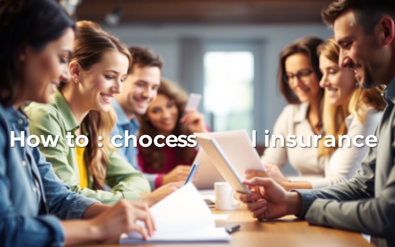 People researching how to choose health insurance options.