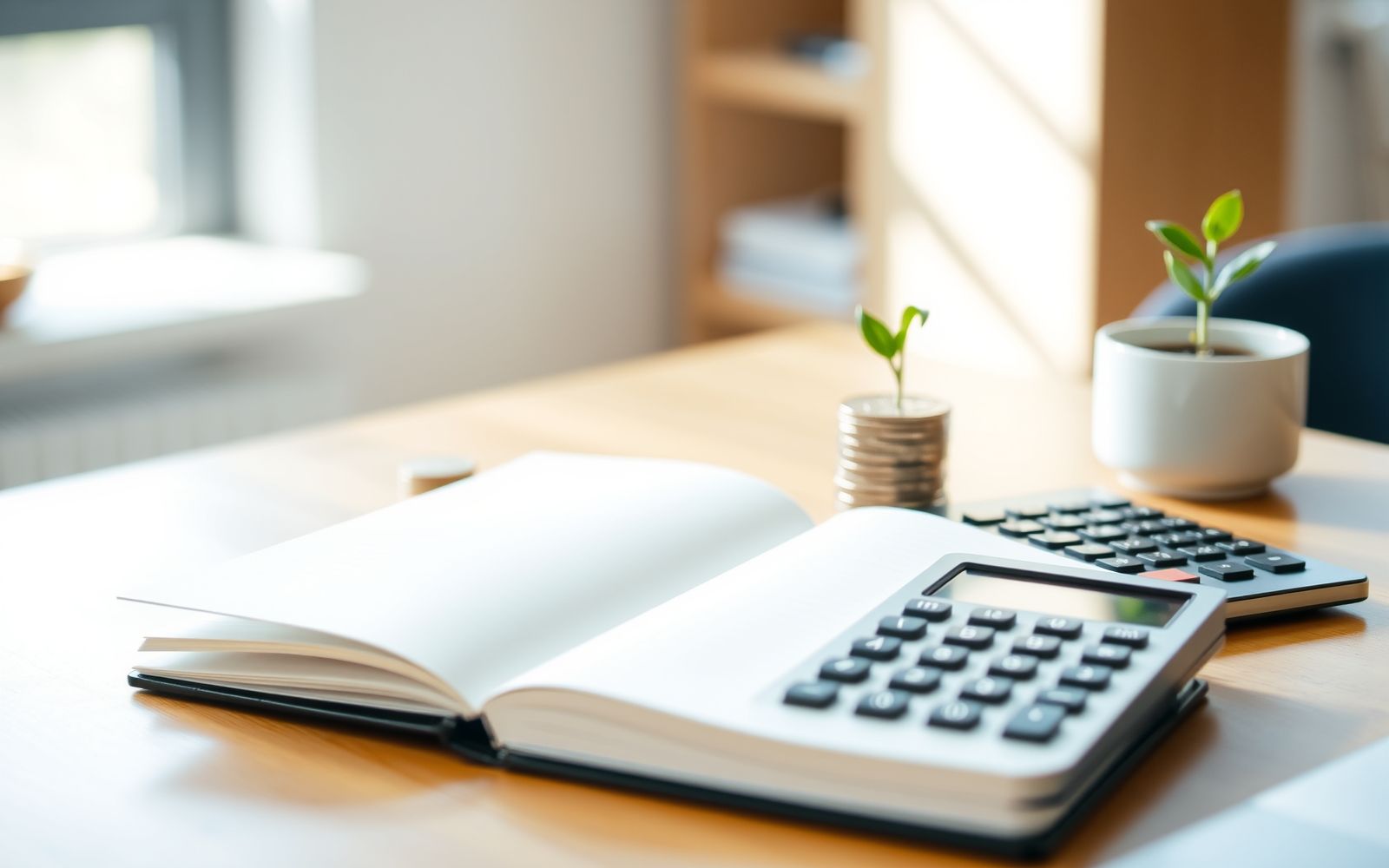 Clean desk setup representing the meticulous planning involved in zero-based budgeting for financial control.